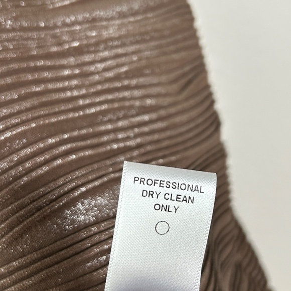 IC by Connie K plus size 3X sheath midi dress brown metallic textured sleeveless - Picture 12 of 12